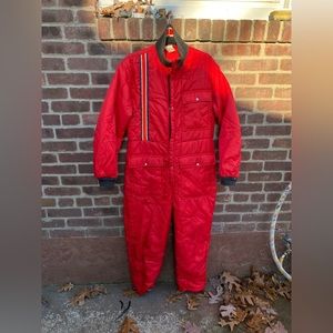 Vintage quilted snow suit